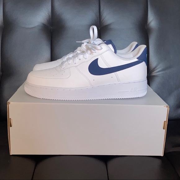 COPY - Nike Air Force 1 White/Midnight Navy - Picture 4 of 8